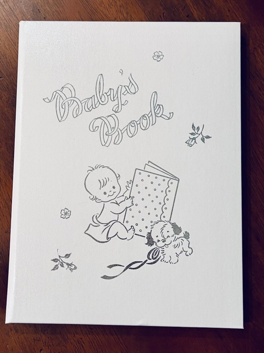 Vintage Illustrated Baby Book NEW Unused  Baby Shower Gift